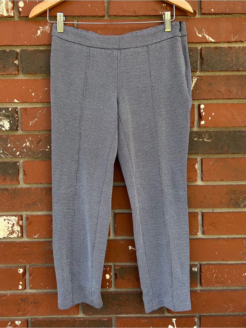 Willi Smith Stretch Knit Dress Pants Gray Sz 4 Women’s Office Career Ankle